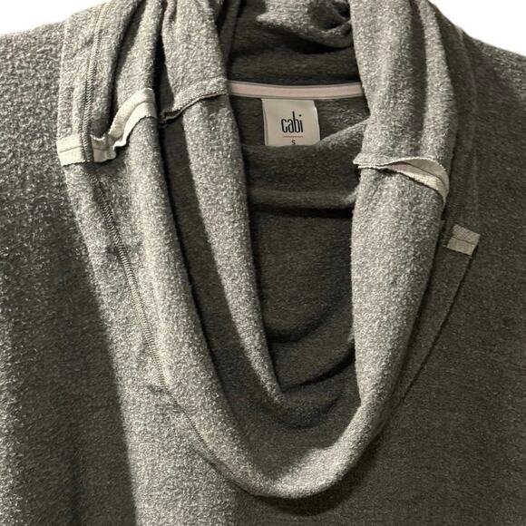 Cabi 3996 ATC Cowl Neck Pullover Sweatshirt Womens S Small Gray Oversized - Picture 3 of 5